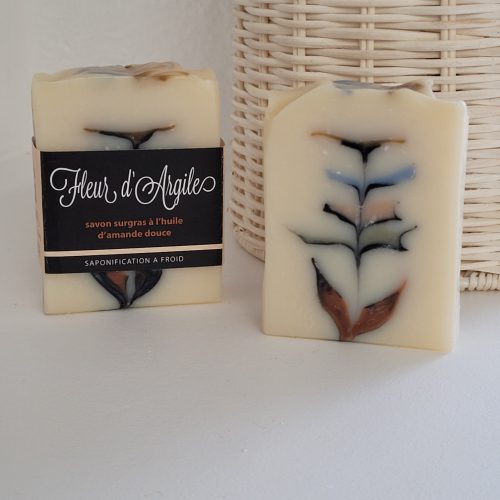 Savon artisanal "Fleur d’Argile" - Fabriqué en Aveyron - Savons Jasper