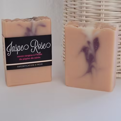 Savon "Jaspe rose" Fabriqué en Aveyron - Savons Jasper