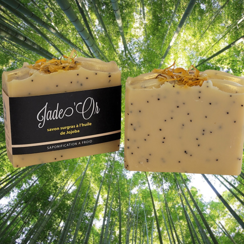 Savon artisanal "Jade'Or" - Fabriqué en Aveyron - Savons Jasper